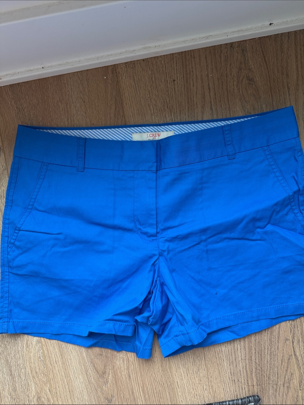 J. Crew Women's Vibrant Cobalt Blue Cotton Stretch Shorts
